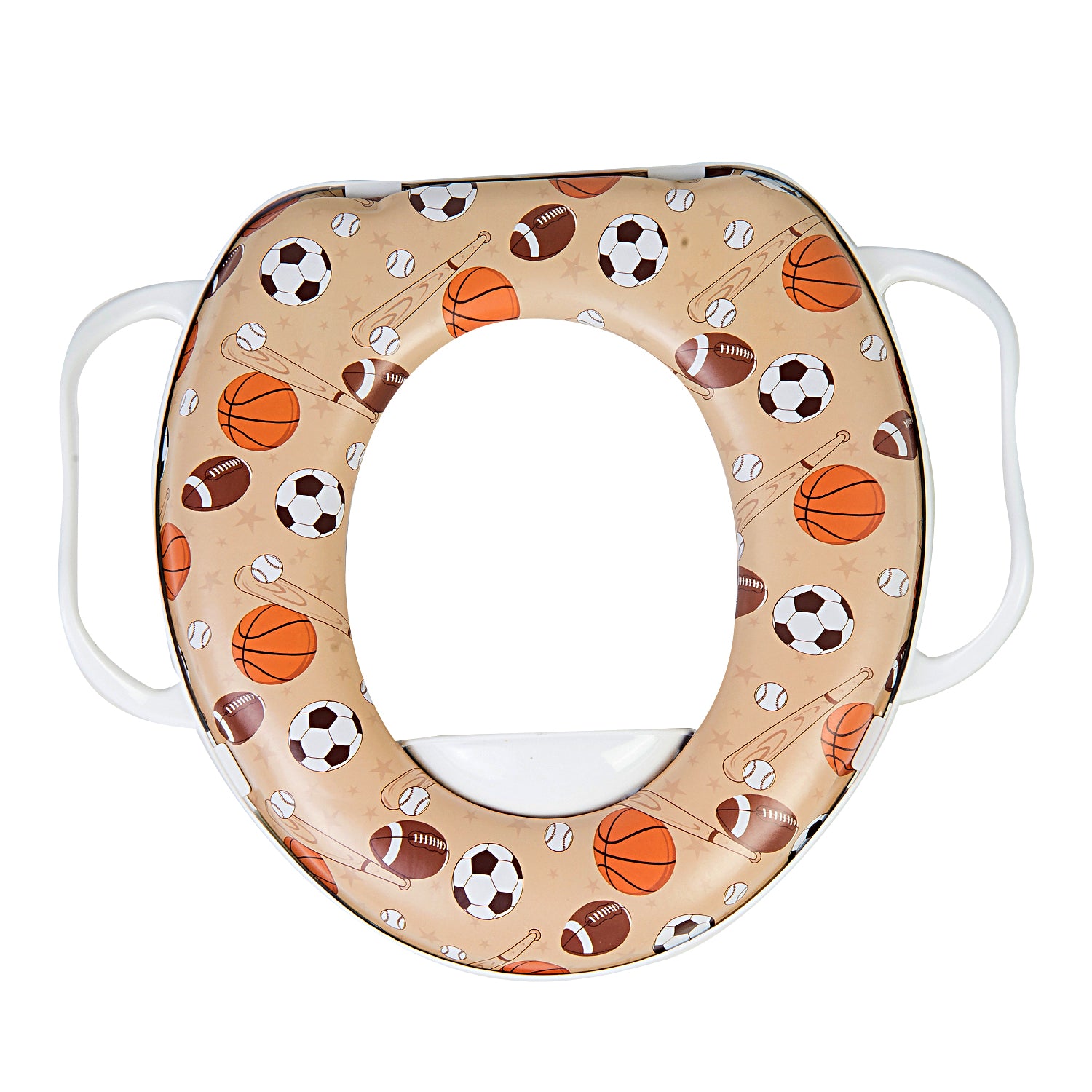 Baby Moo Sports Star Beige Potty Seat With Handle