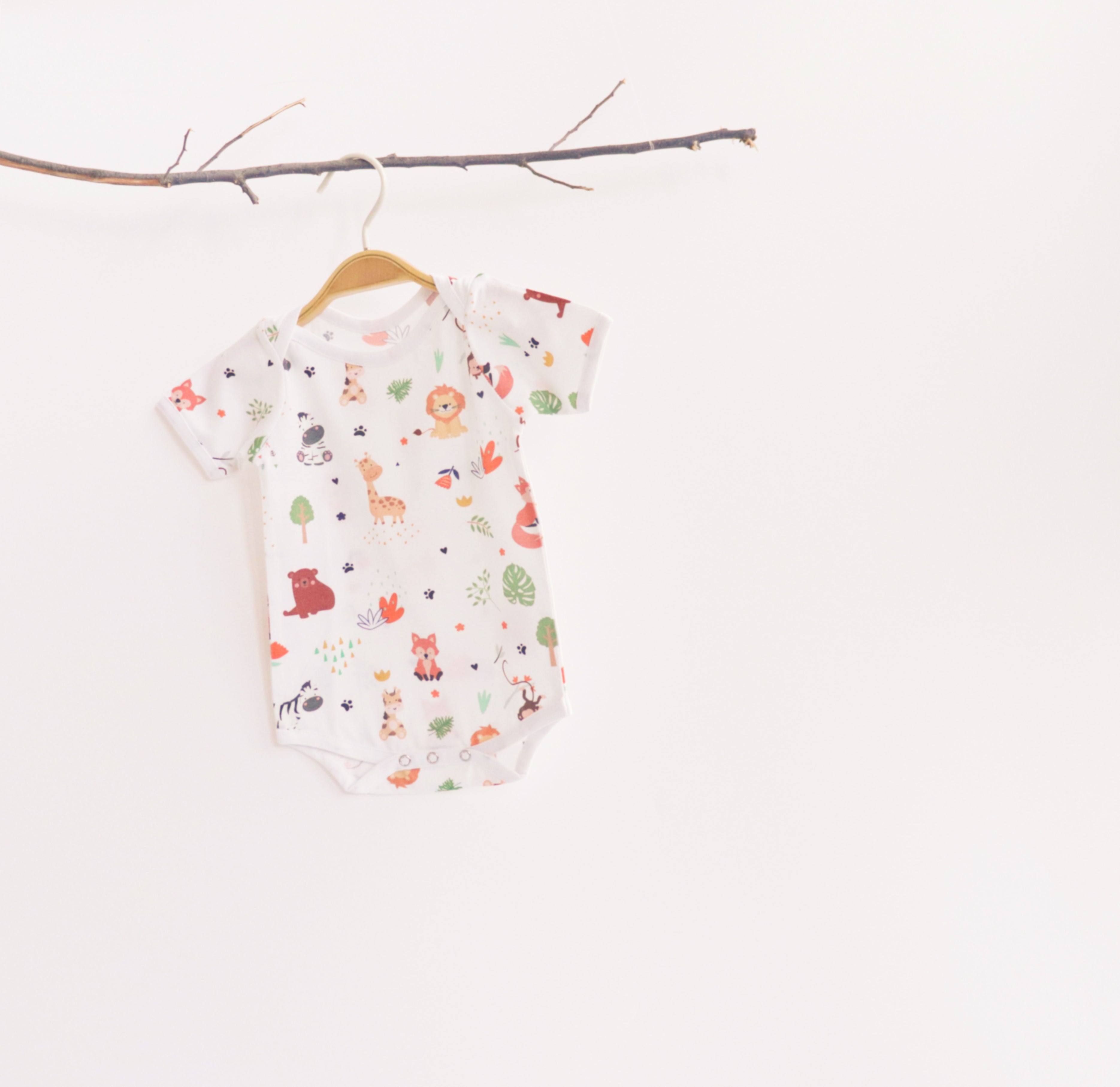 Baby Animals Bodysuits - Set Of 2
