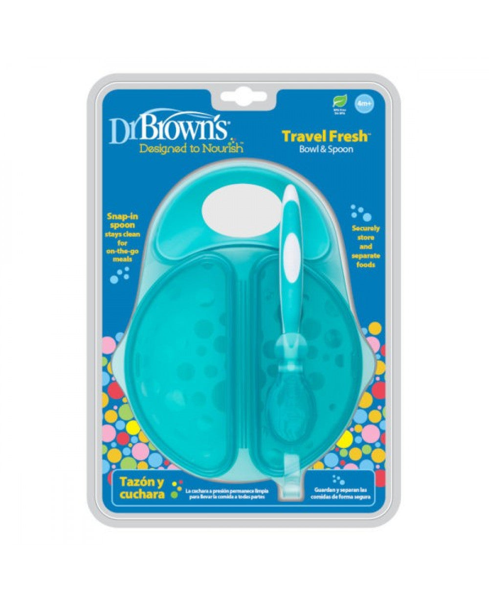 Dr. Brown's Travel Fresh Bowl and Spoon 1-Pack