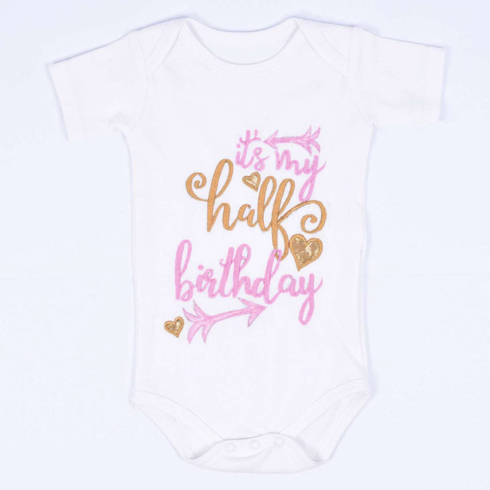 Half Birthday Cupid Romper