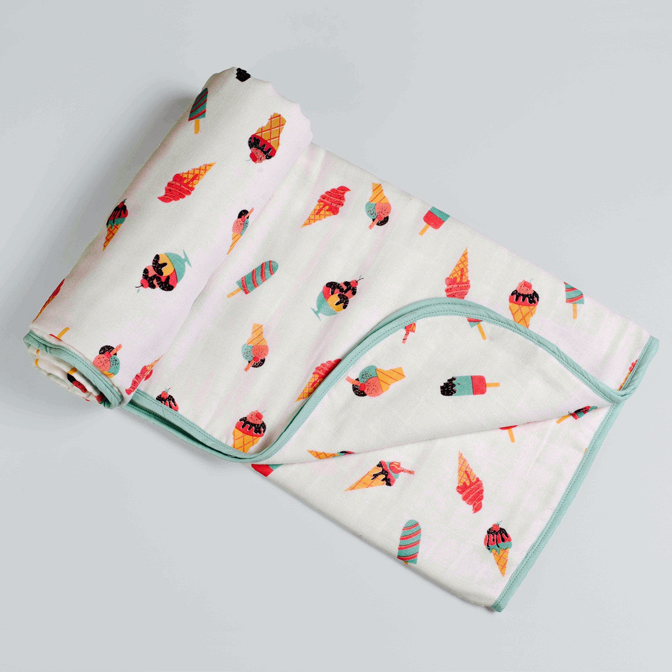 Scoops & Smiles Muslin Cozy Blanket