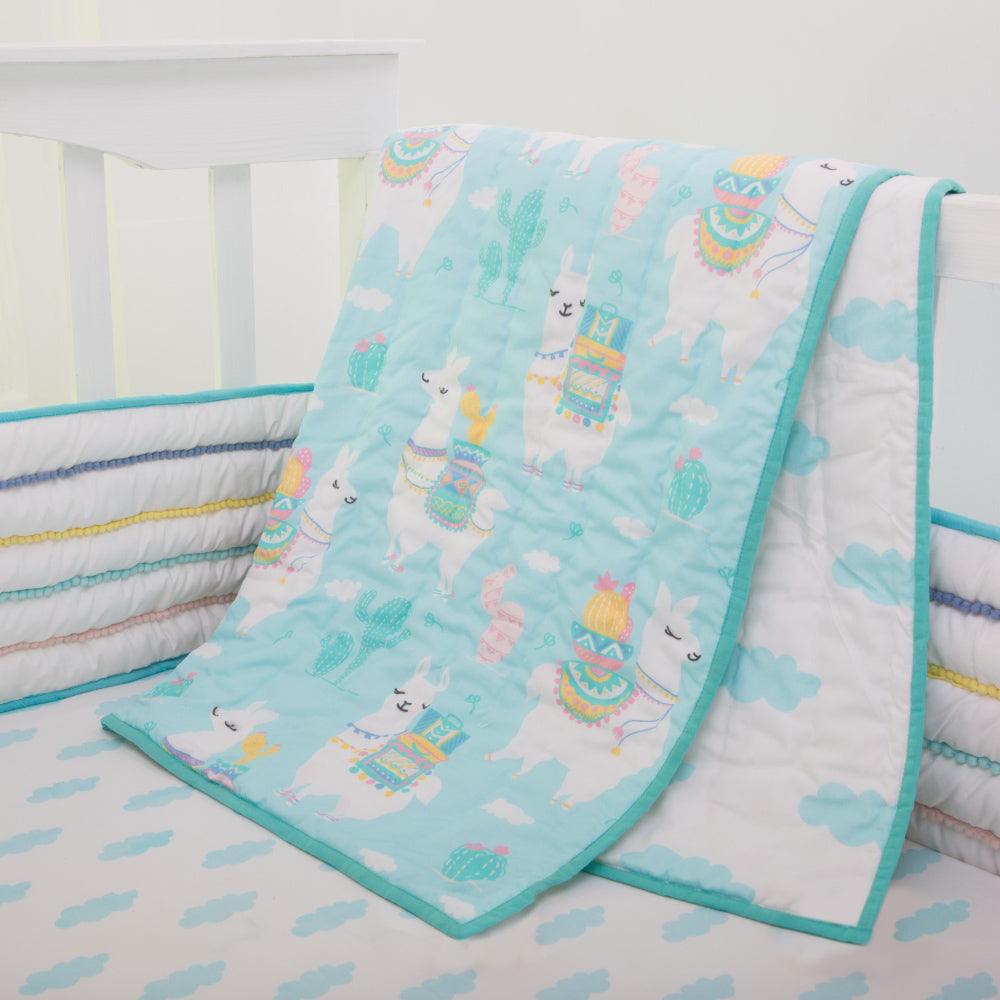 Ilama Love Organic Reversible Quilt