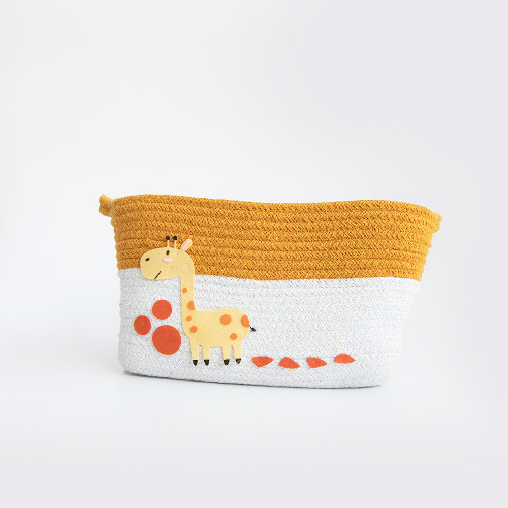 Personalised Return Gift Collection - Baby Giraffe (Storage Basket & Wall Frame)