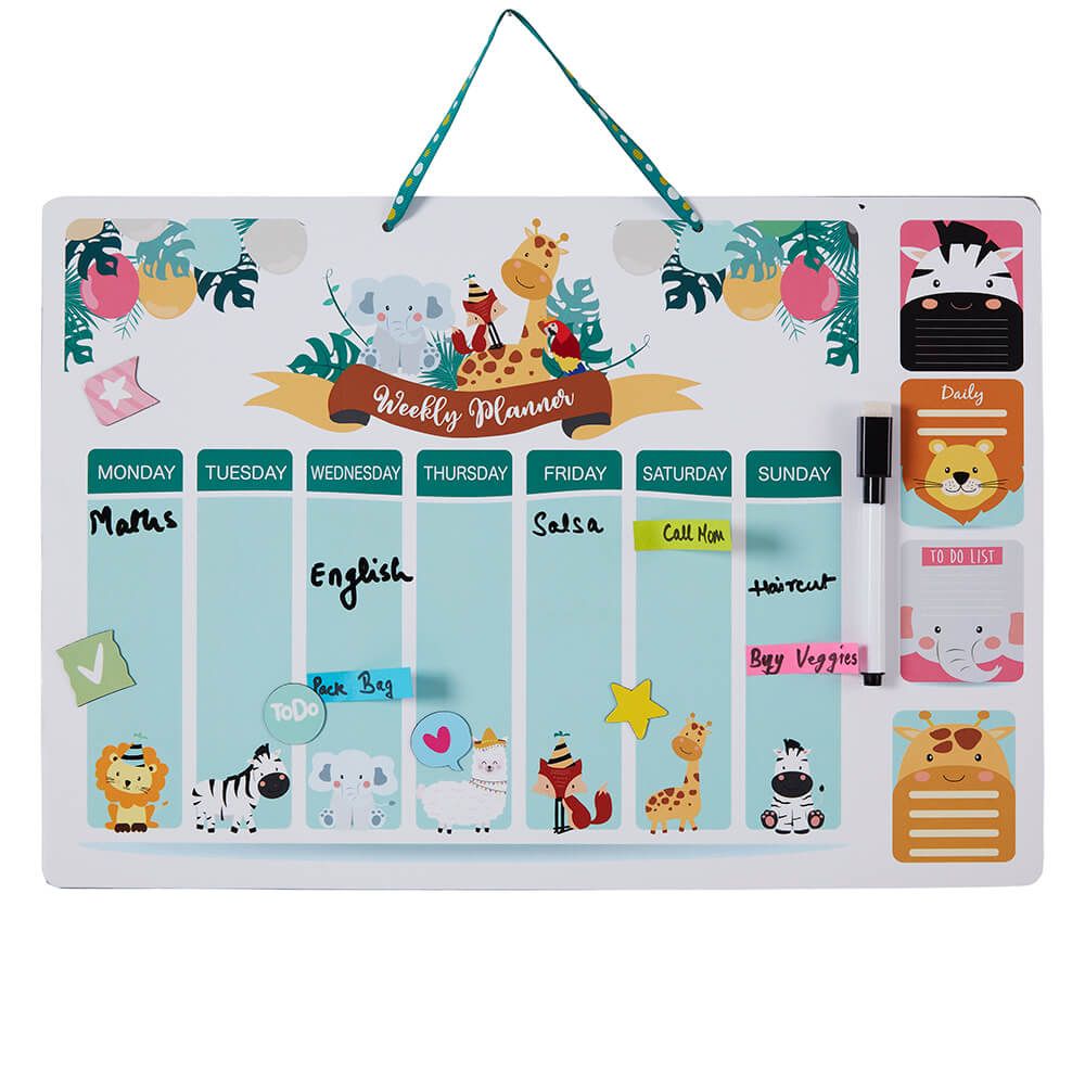 Magnetic Planner - Happy Animals