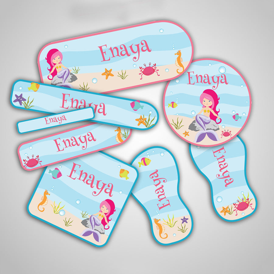 Mermaid Labels Super Saver Set