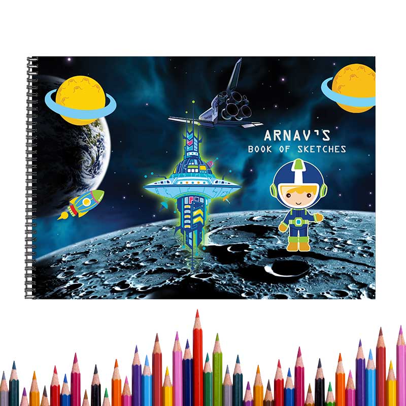 Personalised Space Sketch Book