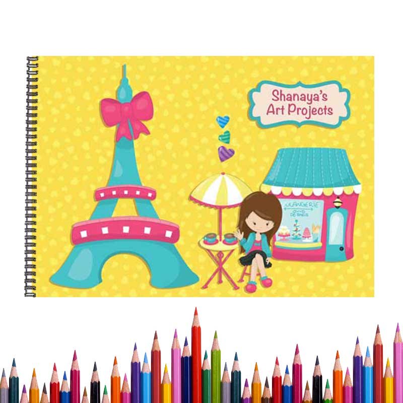 Personalised Parisian Sketch Book