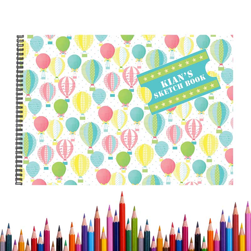 Personalised Air Balloons Sketch Book