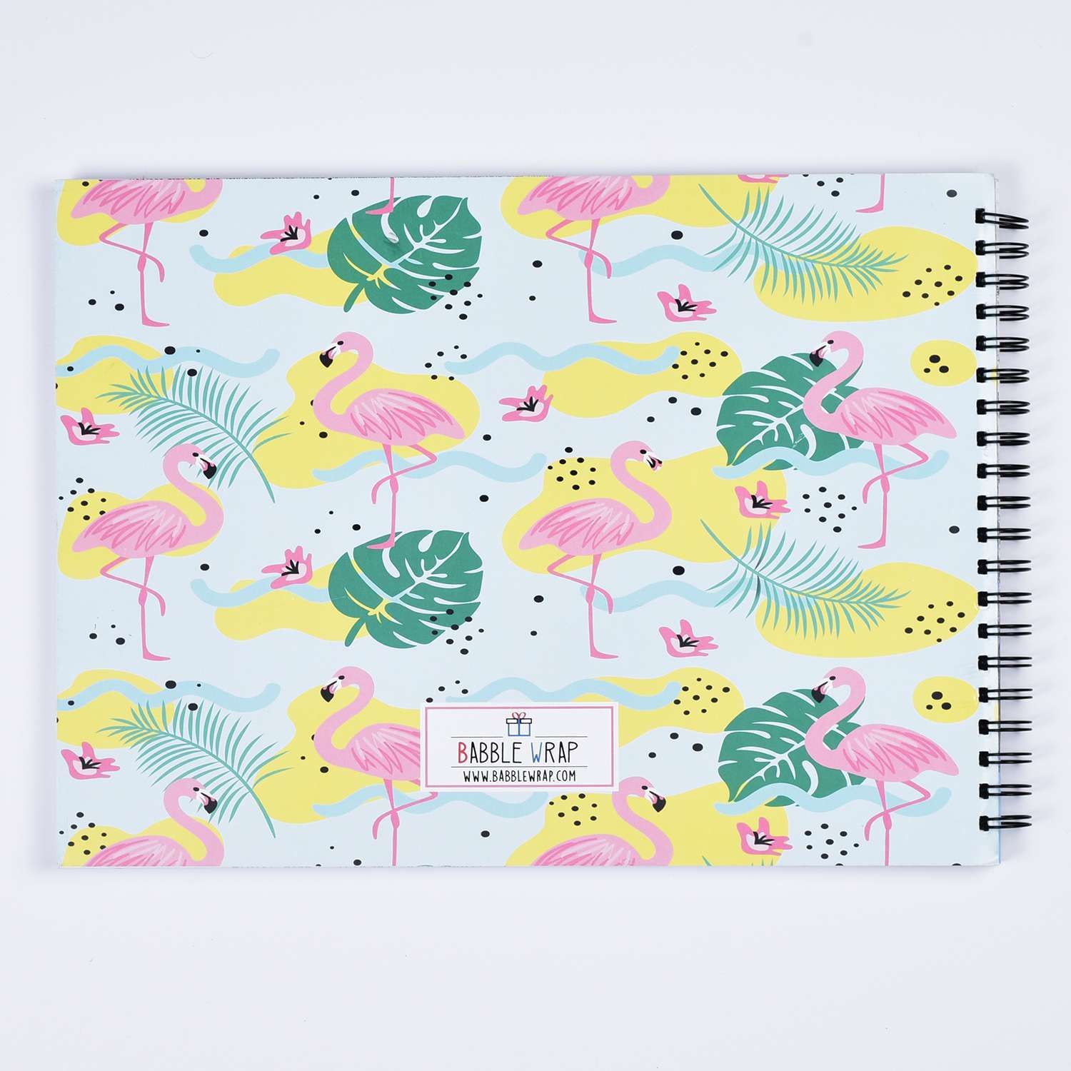 Sketch Books With Personalized Crayons - Flamingos