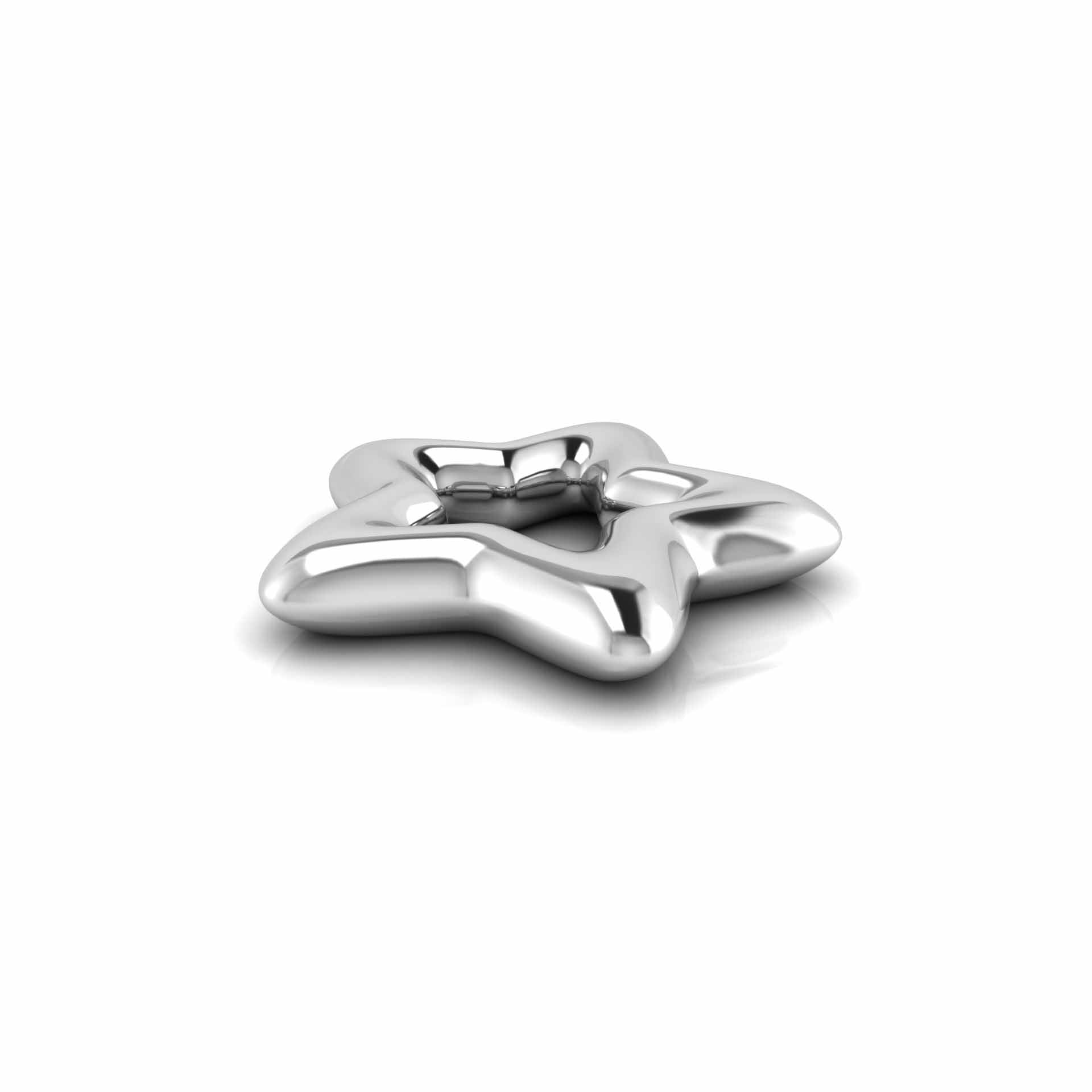 Silver Plated Star Rattle
