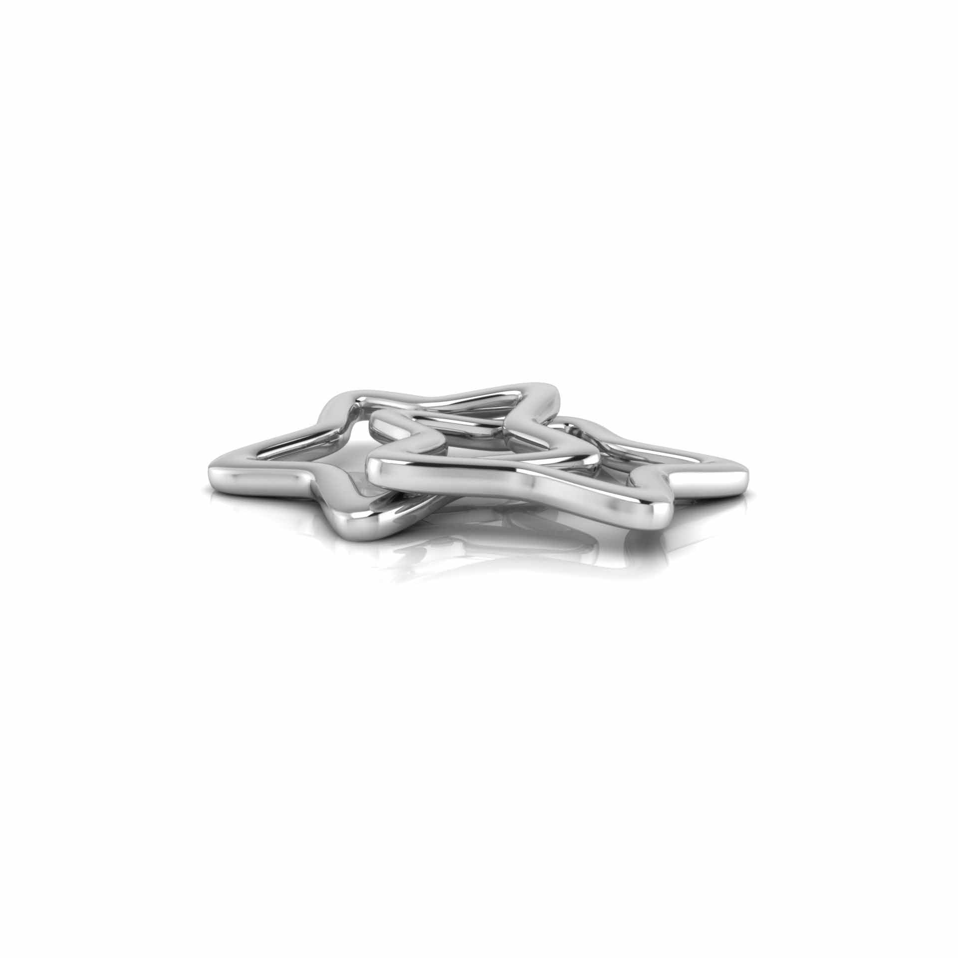 Silver Plated Star Ring Rattle