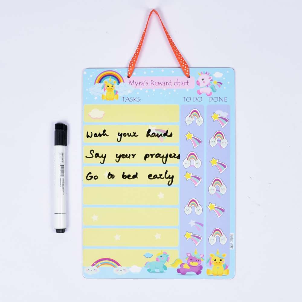 Magnetic Reward Chart - Unicorn Theme