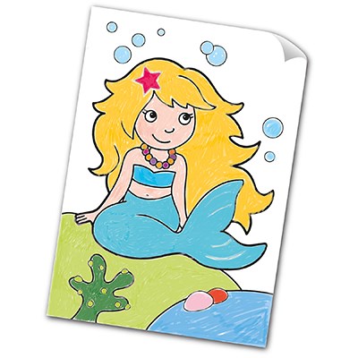 Orchard Toys Coloring Book - Set Of 3 (Animals+ Outer Space + Unicorn Mermaid)