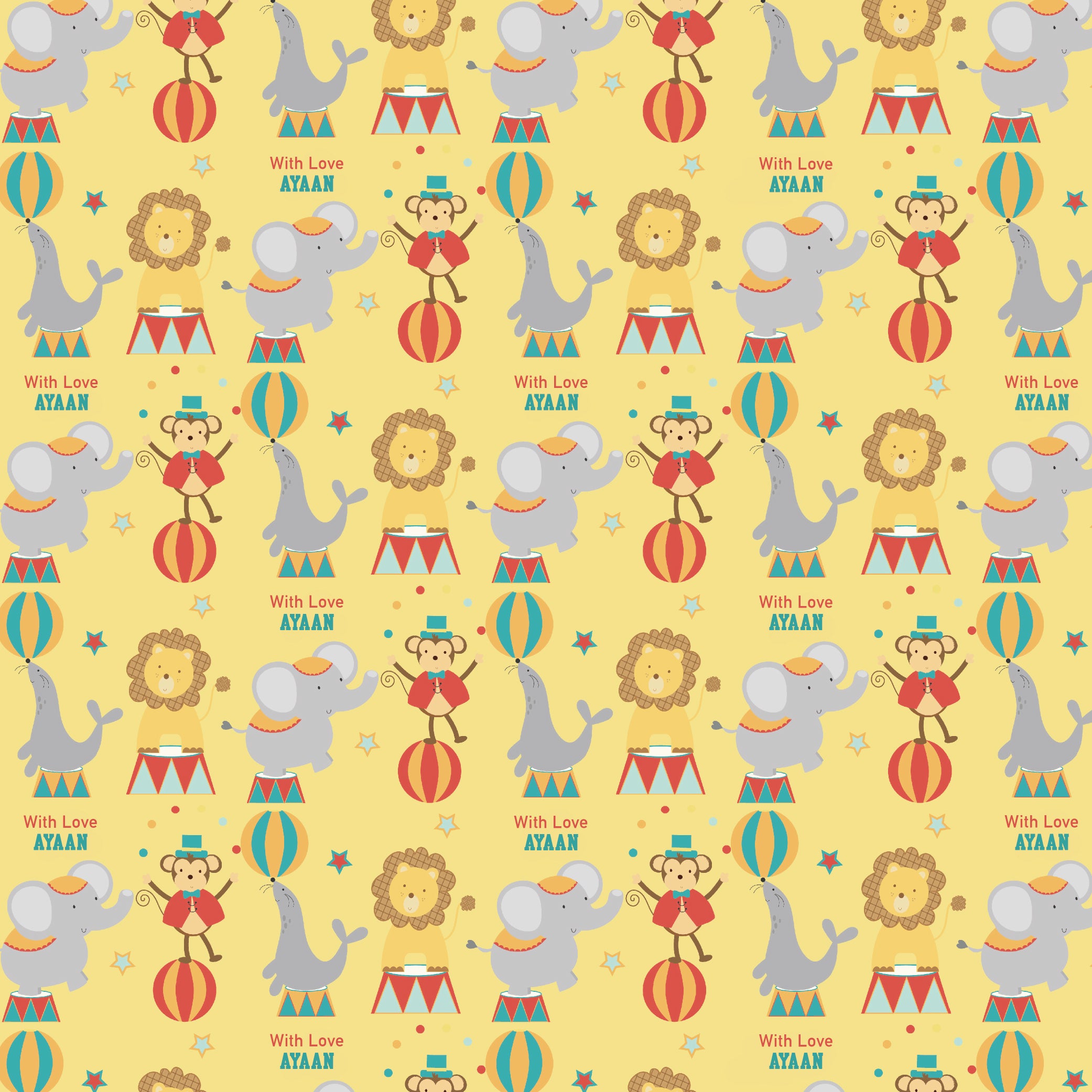Personalised Wrapping Paper 19 x 26.5" - Set of 10