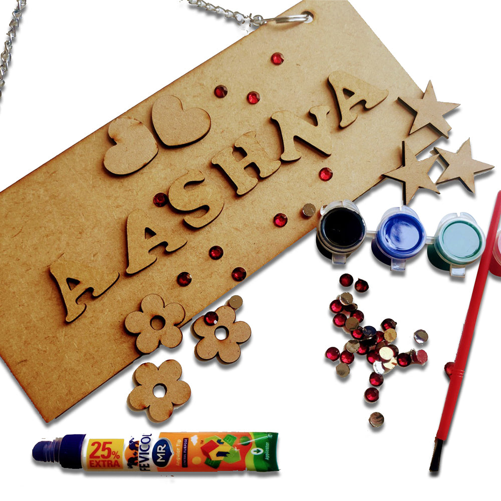 DIY Personalised Name Board Activity Kit