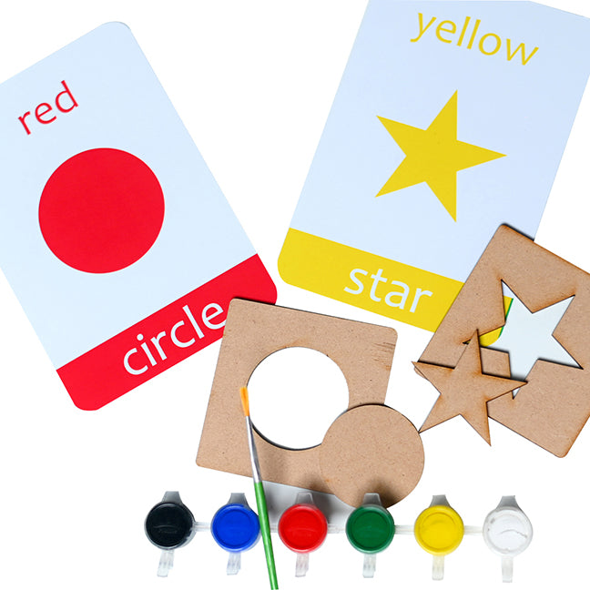 Shapes And Colours Flashcards With Activity