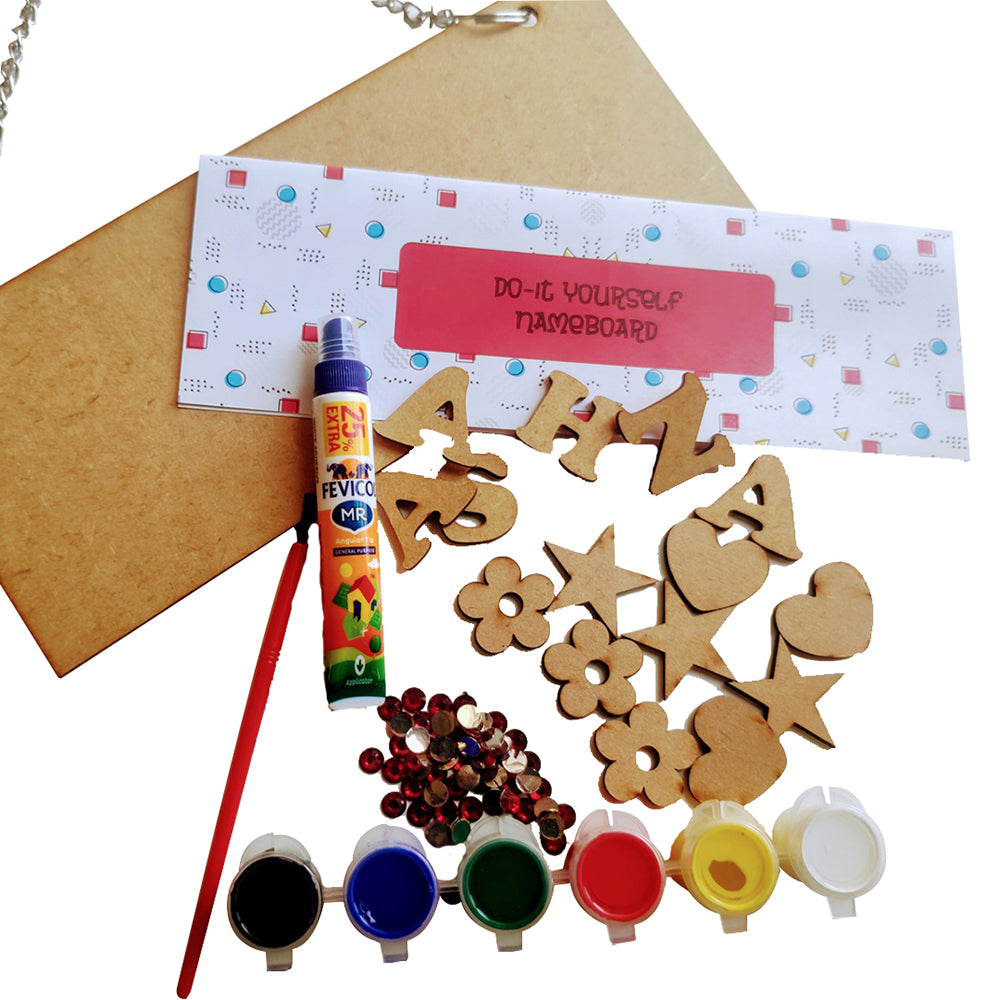 DIY Personalised Name Board Activity Kit