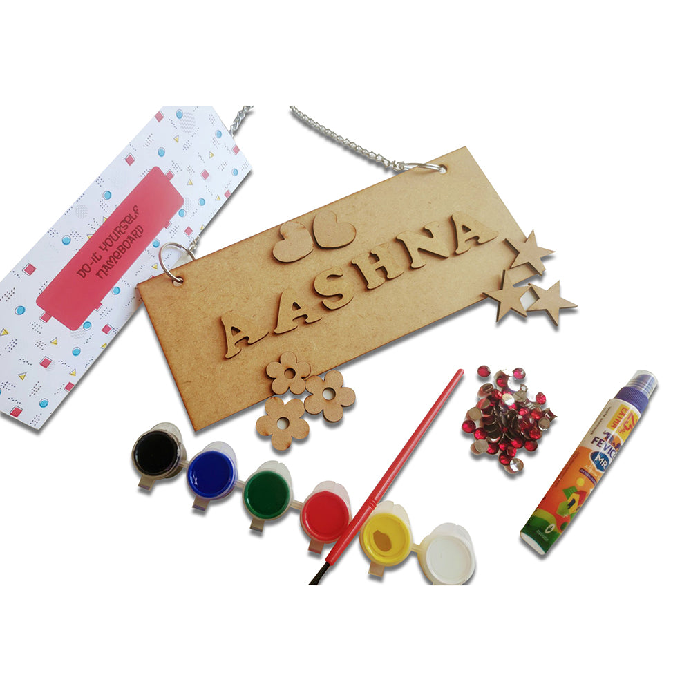 DIY Personalised Name Board Activity Kit