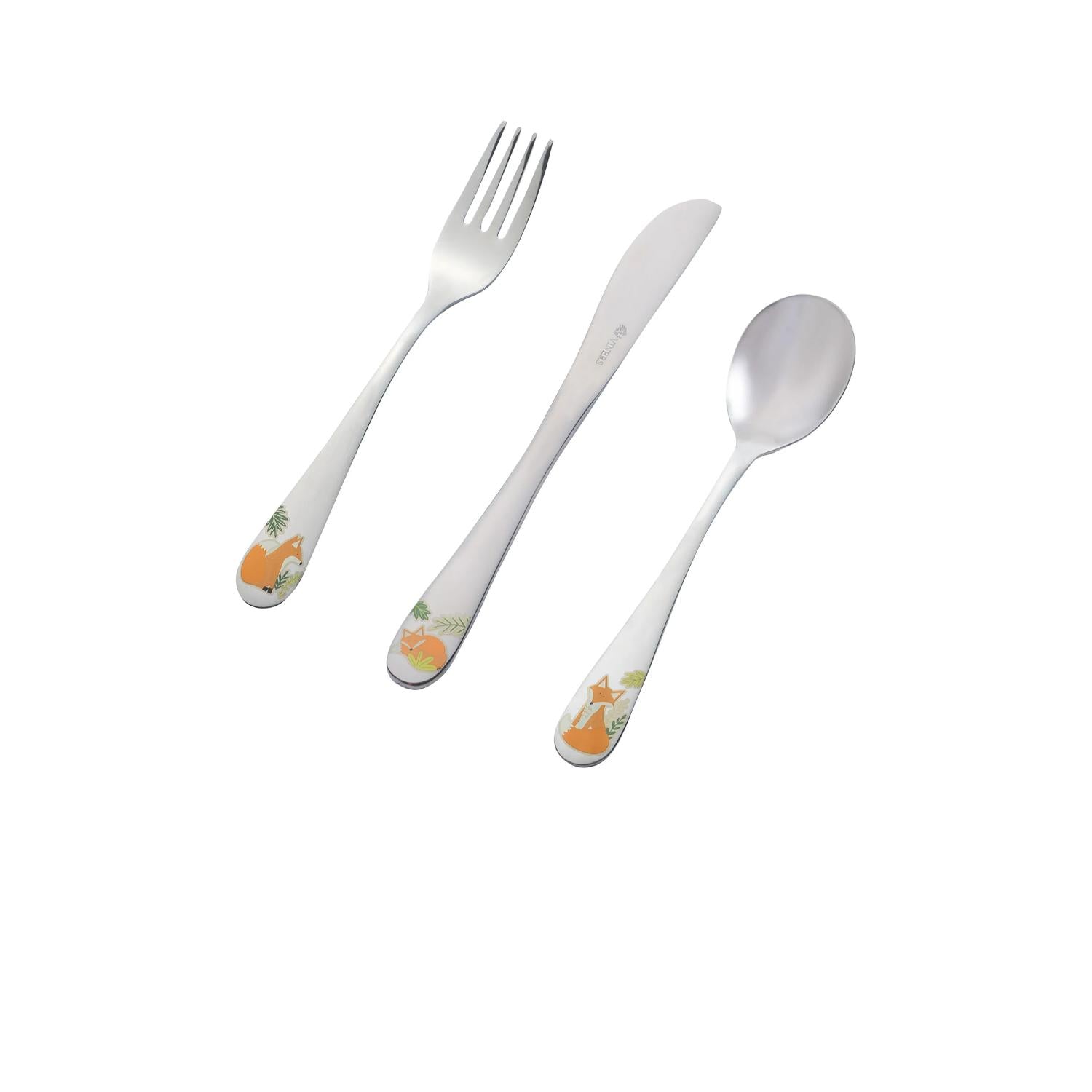 Viners Fox 3 Pce Kids Cutlery Set Giftbox