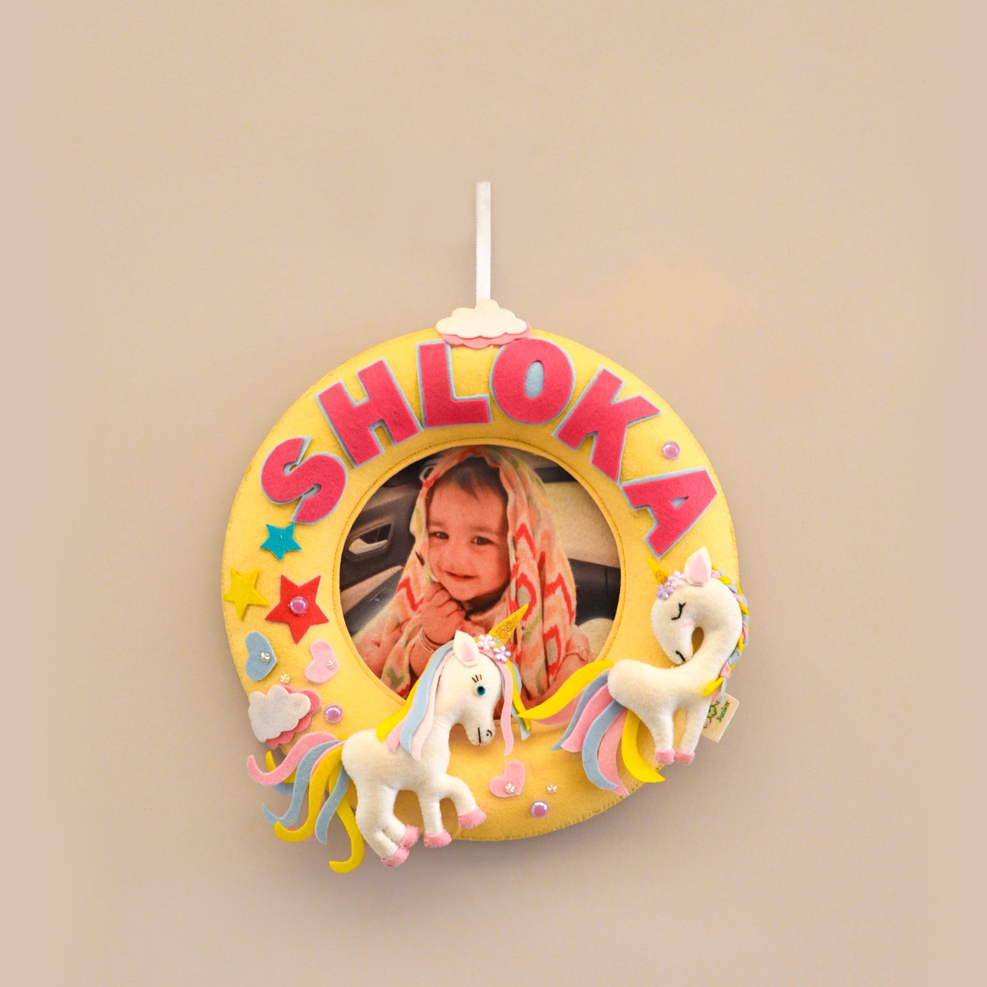 Junior Unicorn Dreams Personalised Photo Hoop