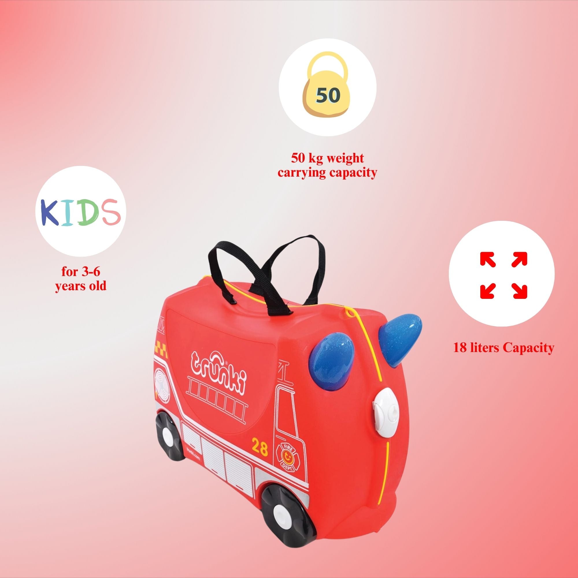 Trunki Rideon - Frank Fire Engine