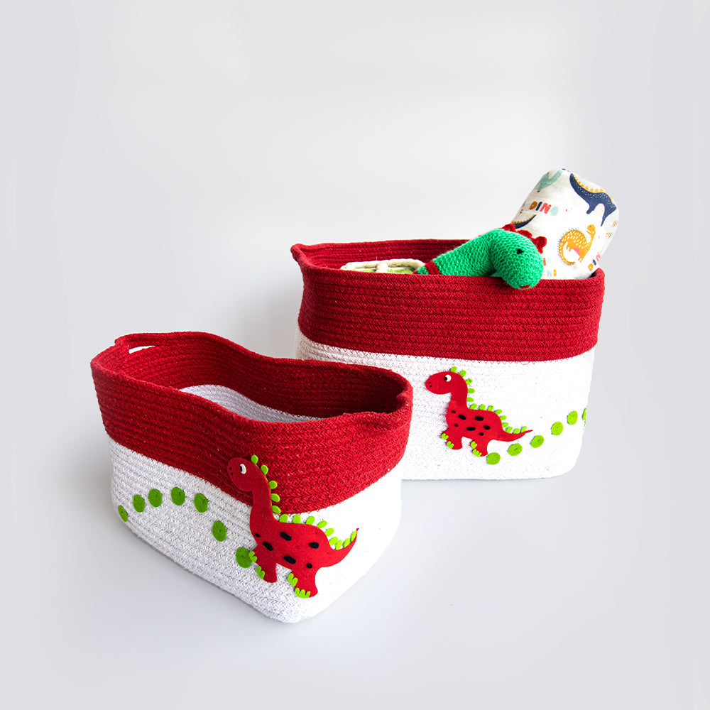 Cotton Rope Basket - Set Of 2
