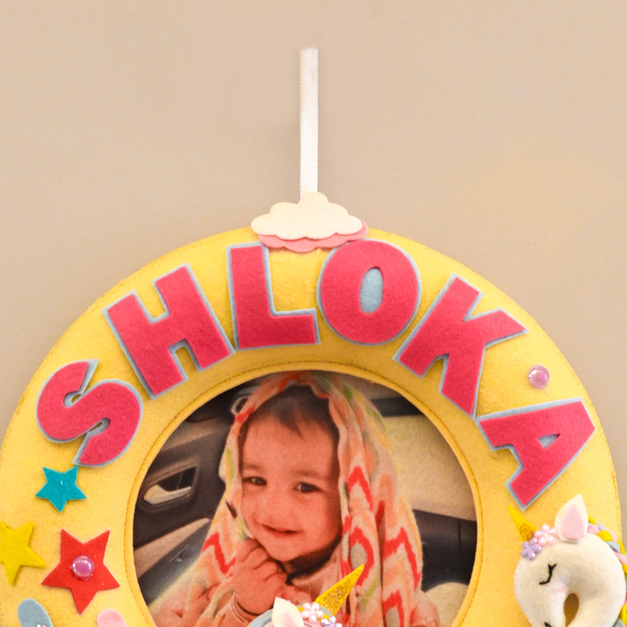 Junior Unicorn Dreams Personalised Photo Hoop