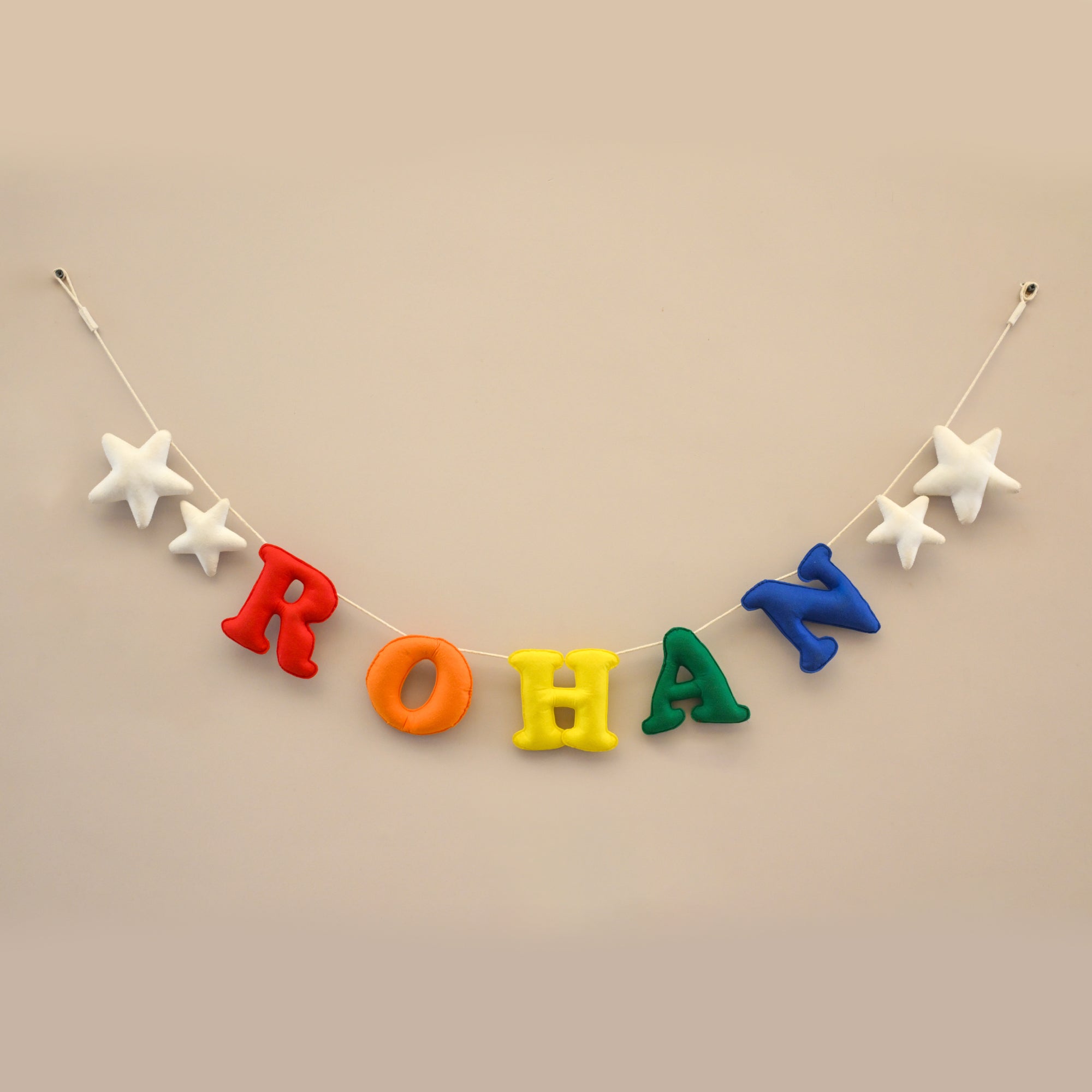 Junior Rainbow Colourful Personalised Name Bunting