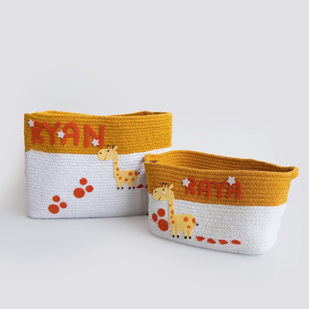 Cotton Rope Basket - Set Of 2