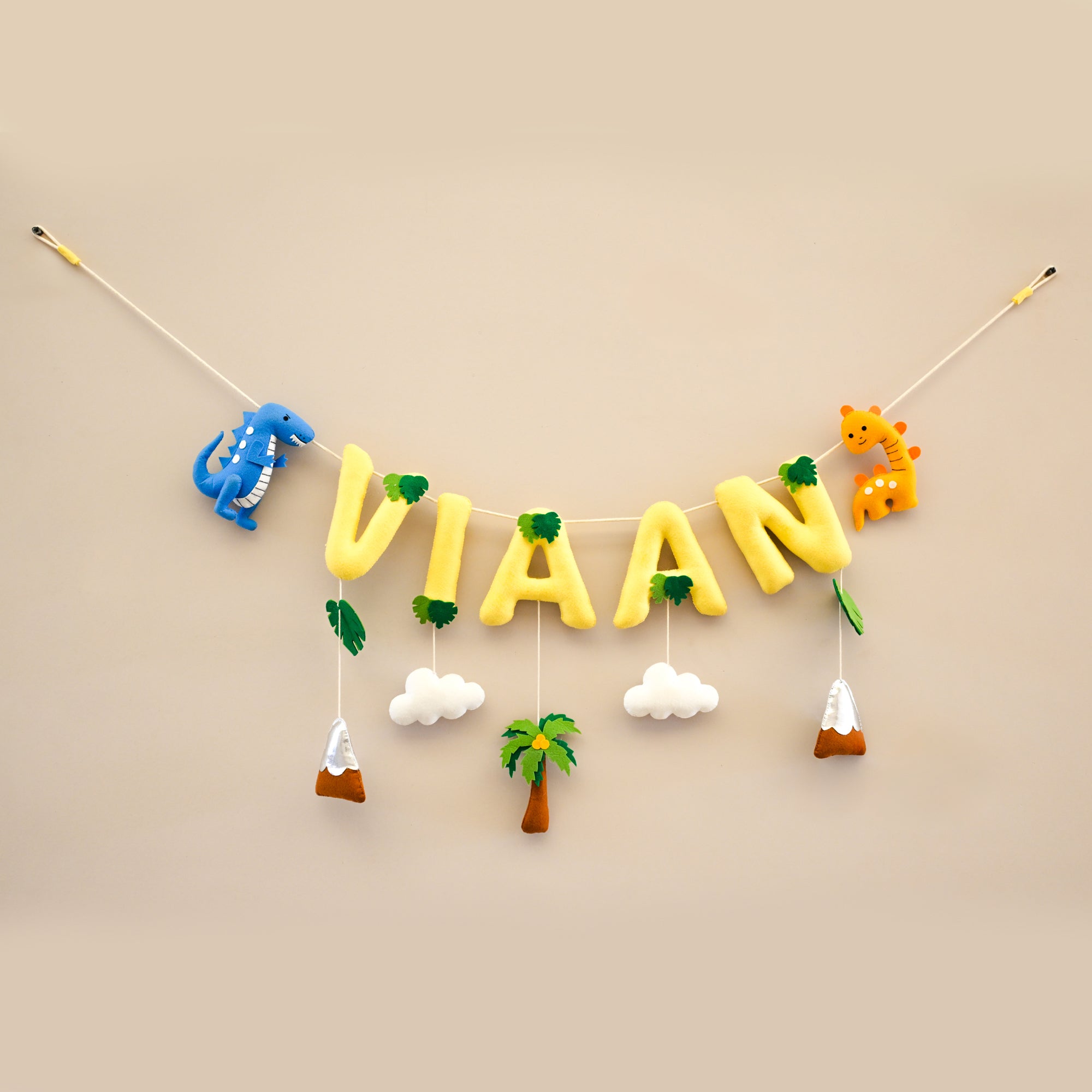 Junior Dinoland Delights Personalised Name Bunting