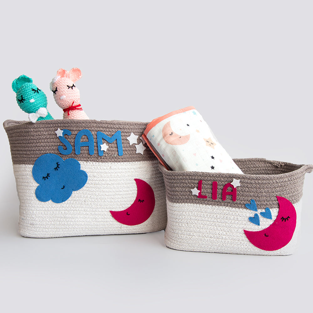 Cotton Rope Basket - Set Of 2