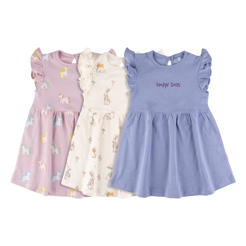 Cotton Frock Set of 3