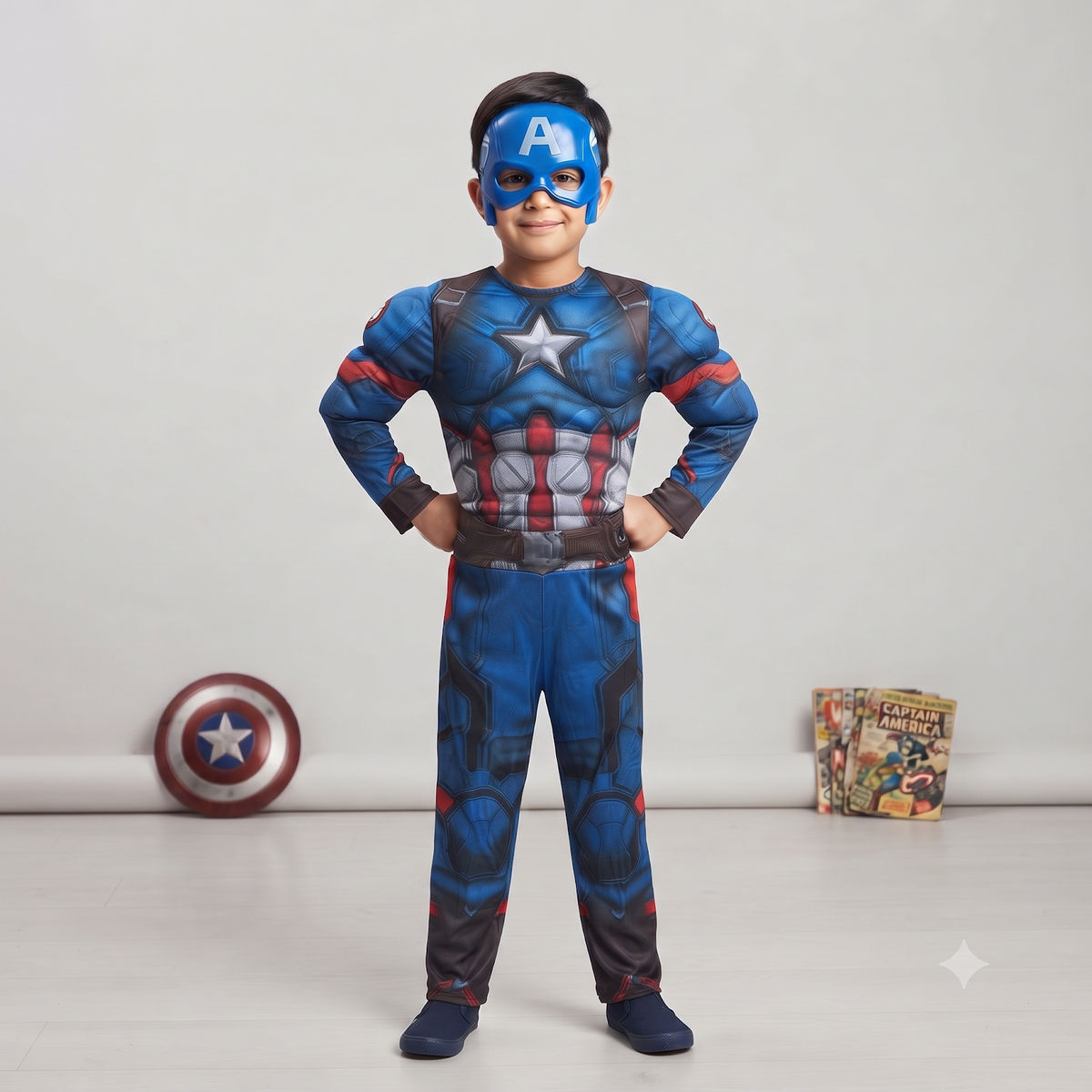 Captain Hero Muscle Halloween Costume - image 5
