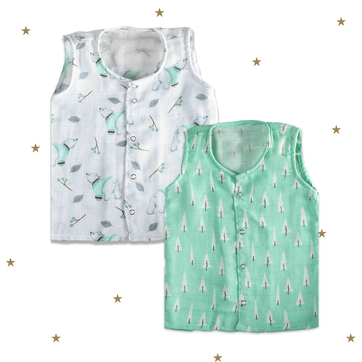 Tiny Snooze Muslin Jhablas (Set of 2)