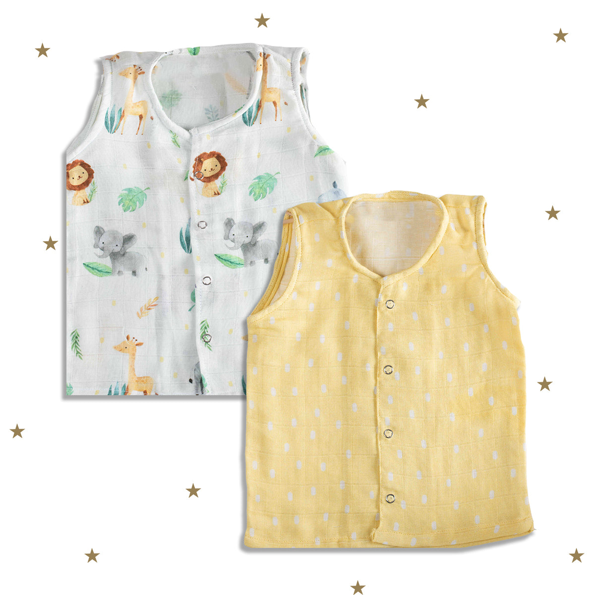 Tiny Snooze Muslin Jhablas (Set of 2)