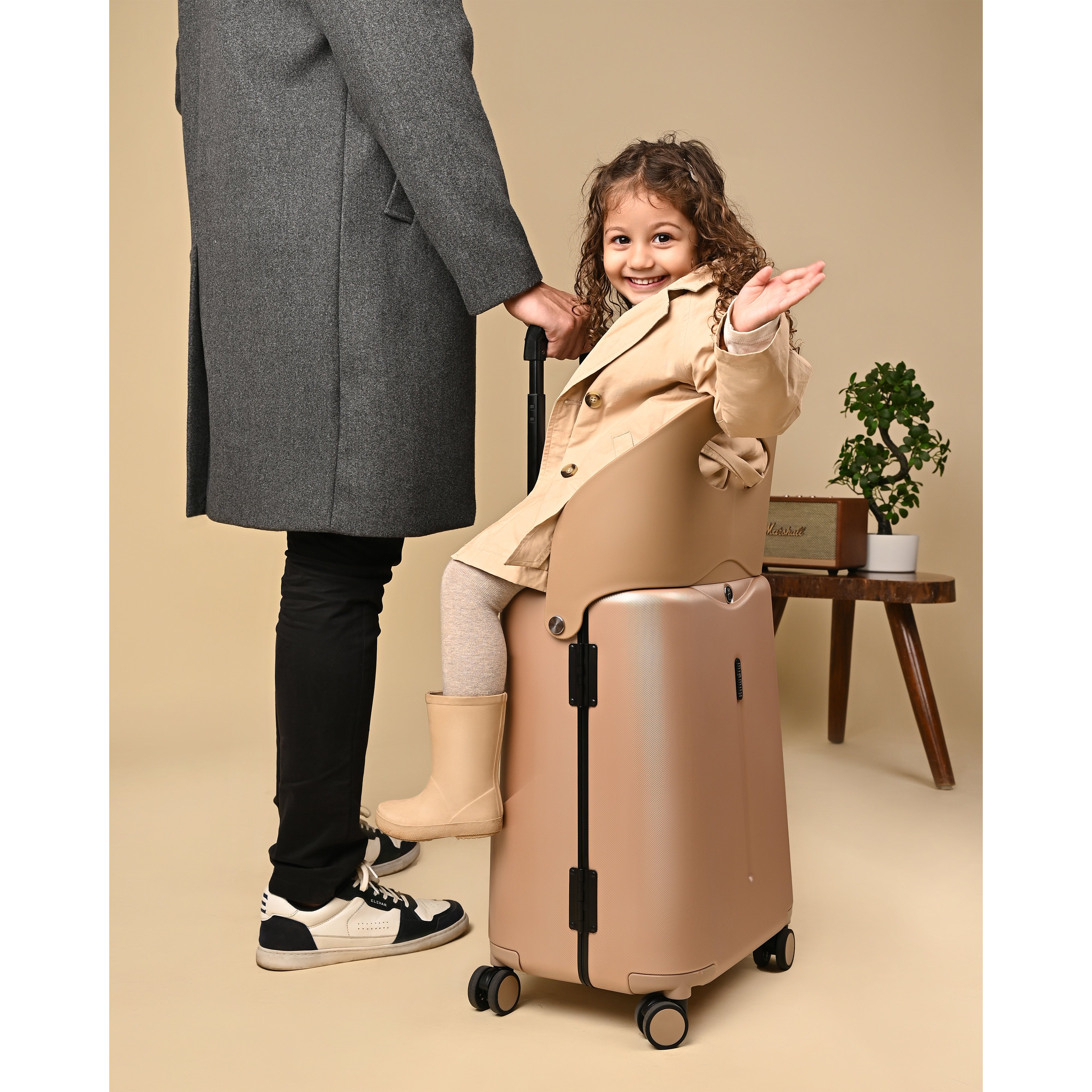 Miamily  Ride-On Trolley Carry-On Luggage 18 inches