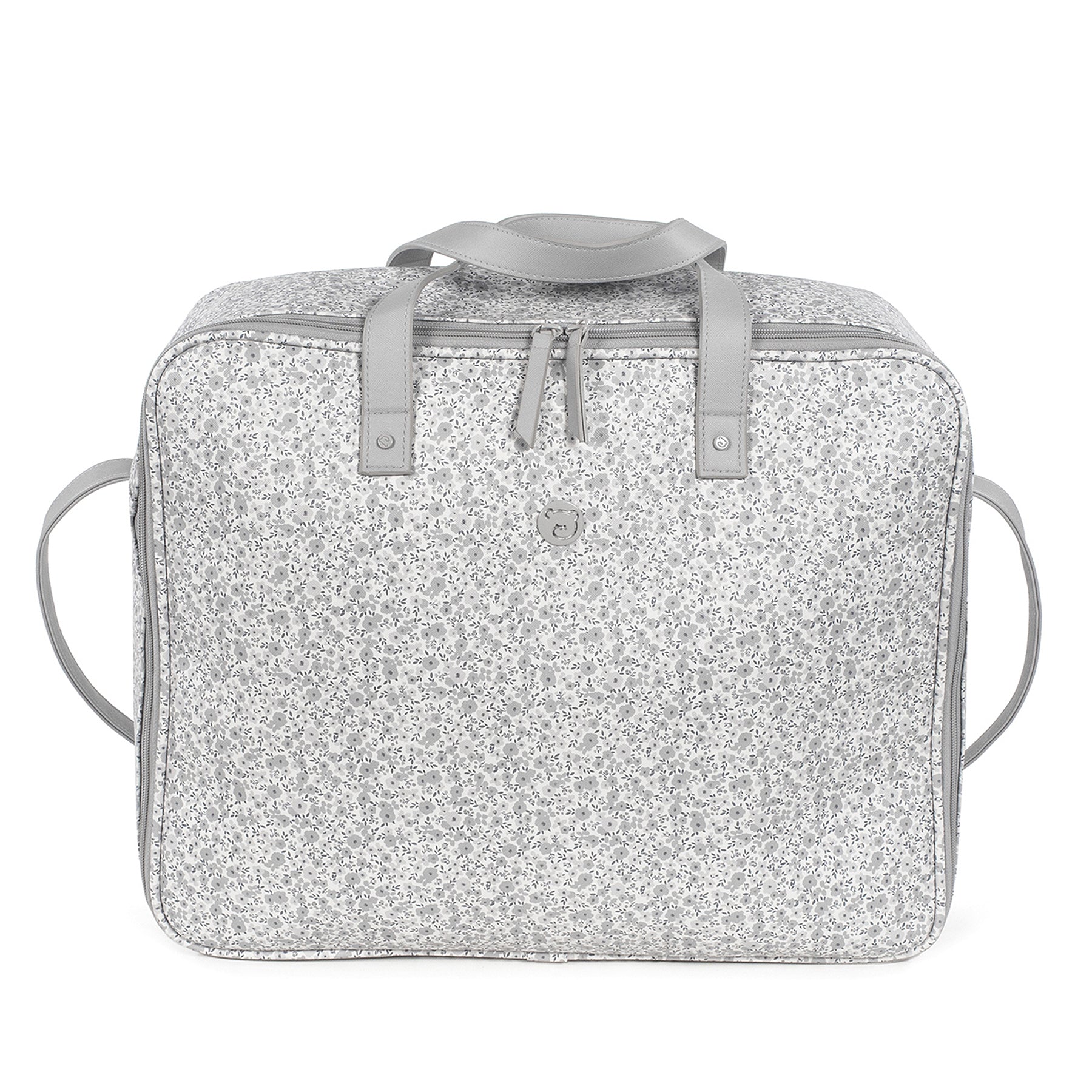 Pasito a Pasito Flower Mellow Grey Travel Holiday and Maternity Bag