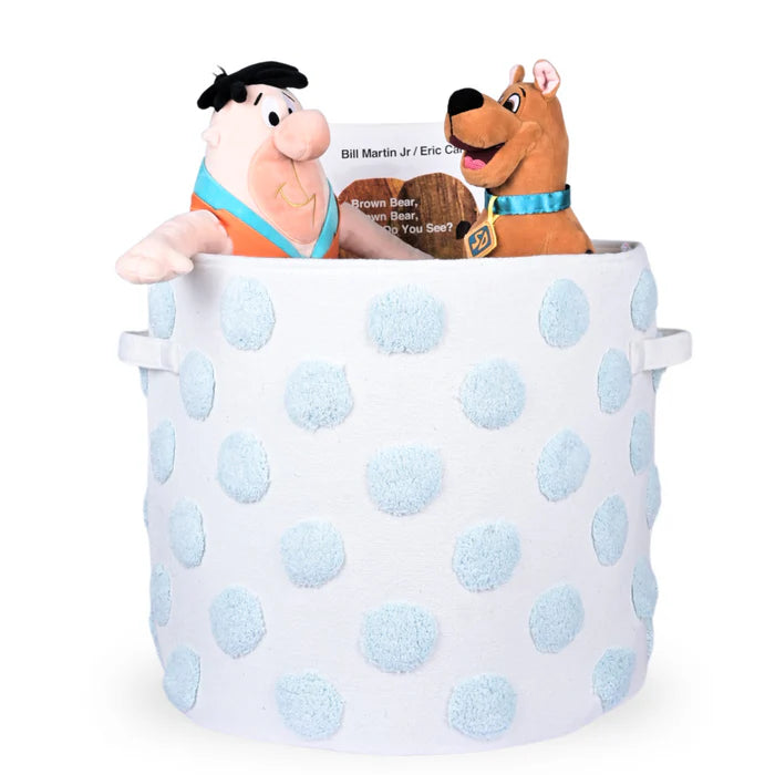 Pom Pom Round Toy Storage Basket (Medium - Extra Large)