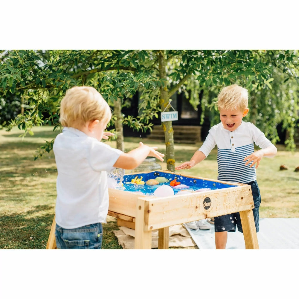 Plum Build And Splash Wooden Sand And Water Table (Natural)