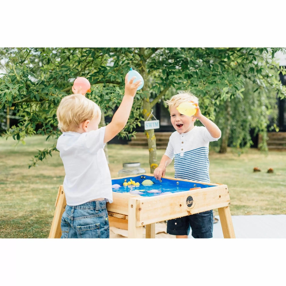 Plum Build And Splash Wooden Sand And Water Table (Natural)