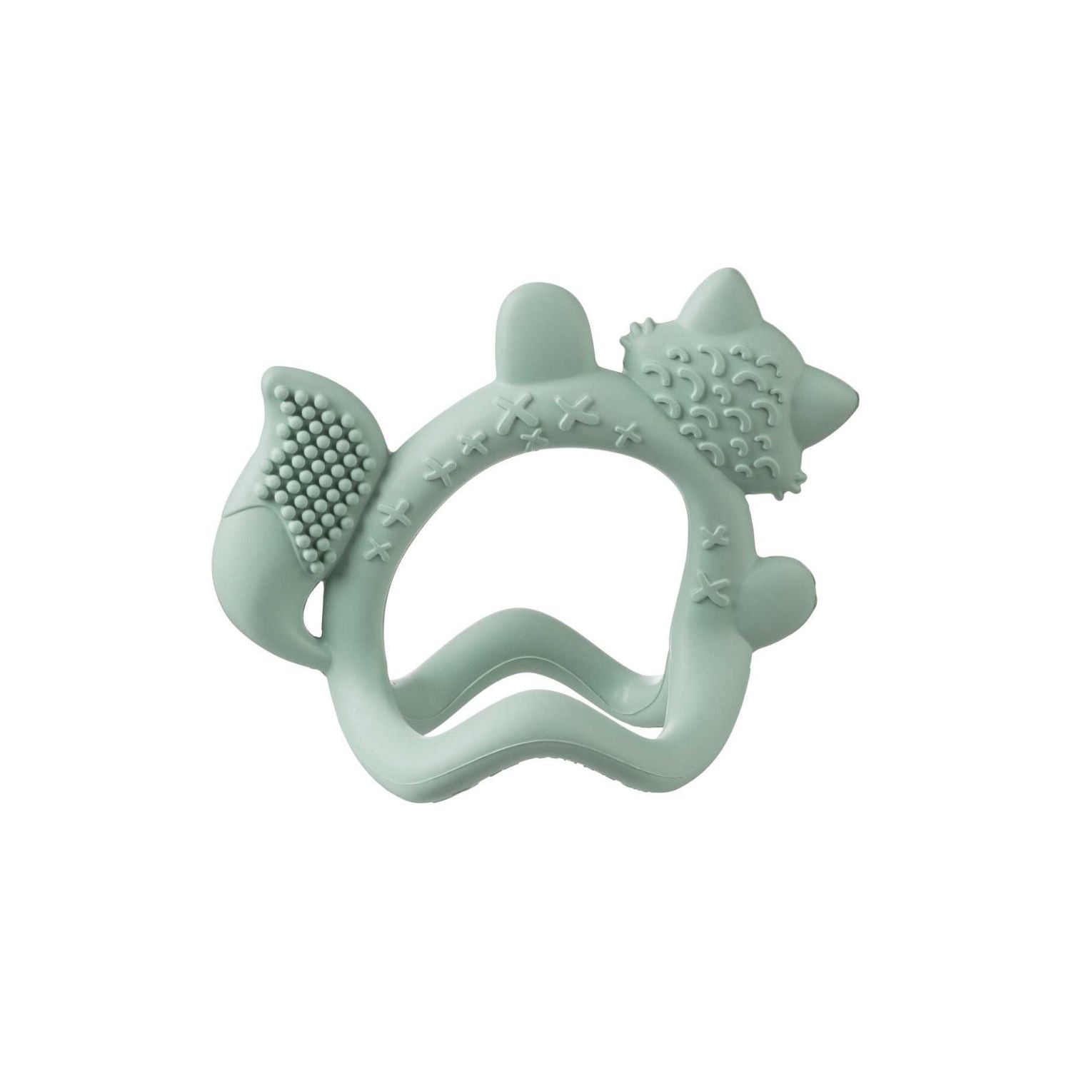 b.box Silicone Wrist Teether Fox Sage Green