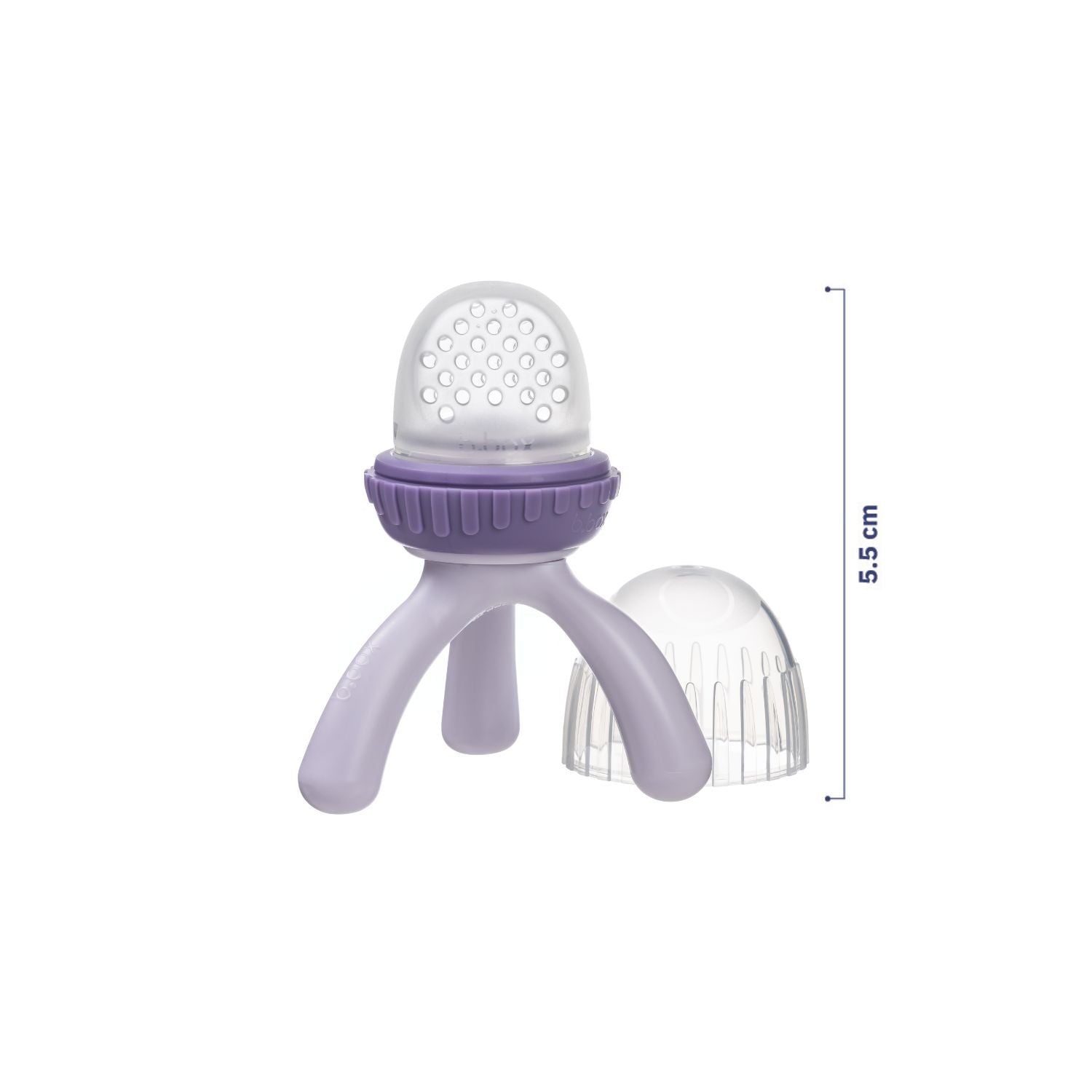 b.box Silicone Fresh Food Feeder Peony Purple