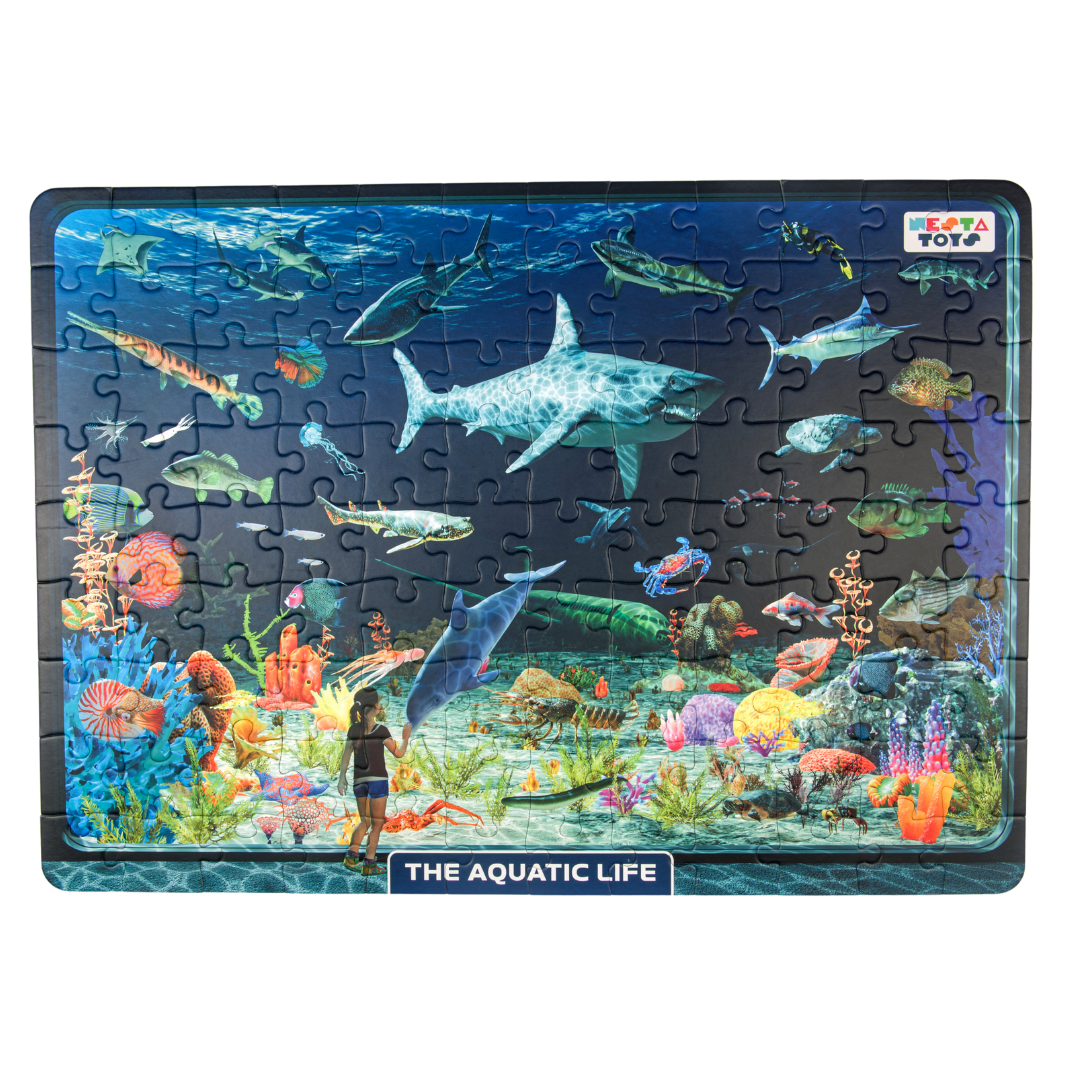 Aquatic Life Jigsaw Puzzle (108 Jumbo Pieces)