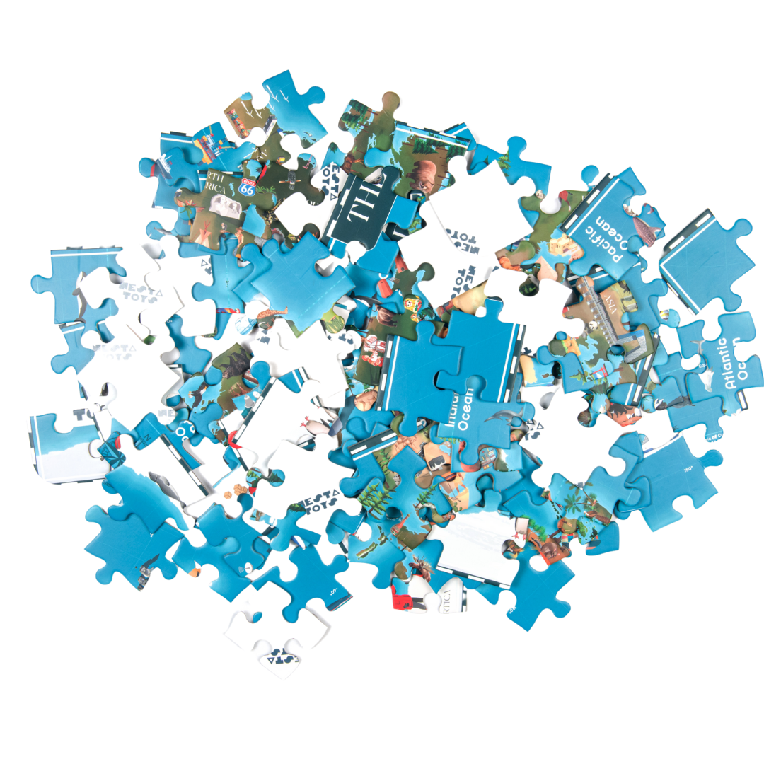 World Map Jigsaw Puzzle (108 Jumbo Pieces)