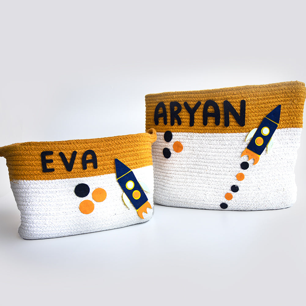 Cotton Rope Basket - Set Of 2