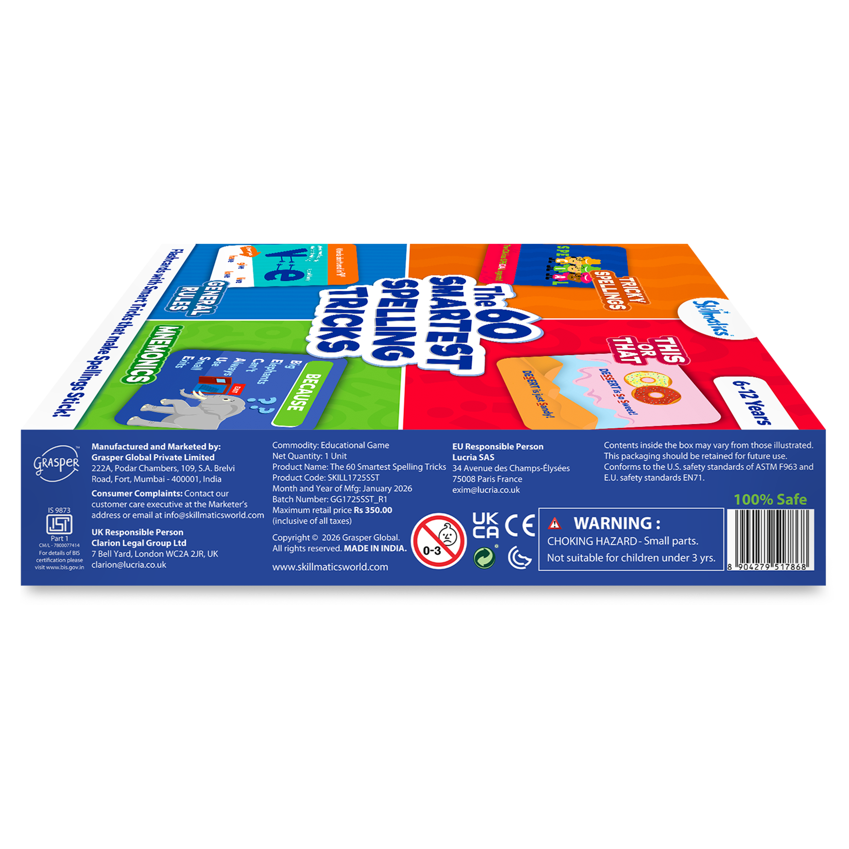 Spelling Tricks Flash Cards for Kids - Skillmatics