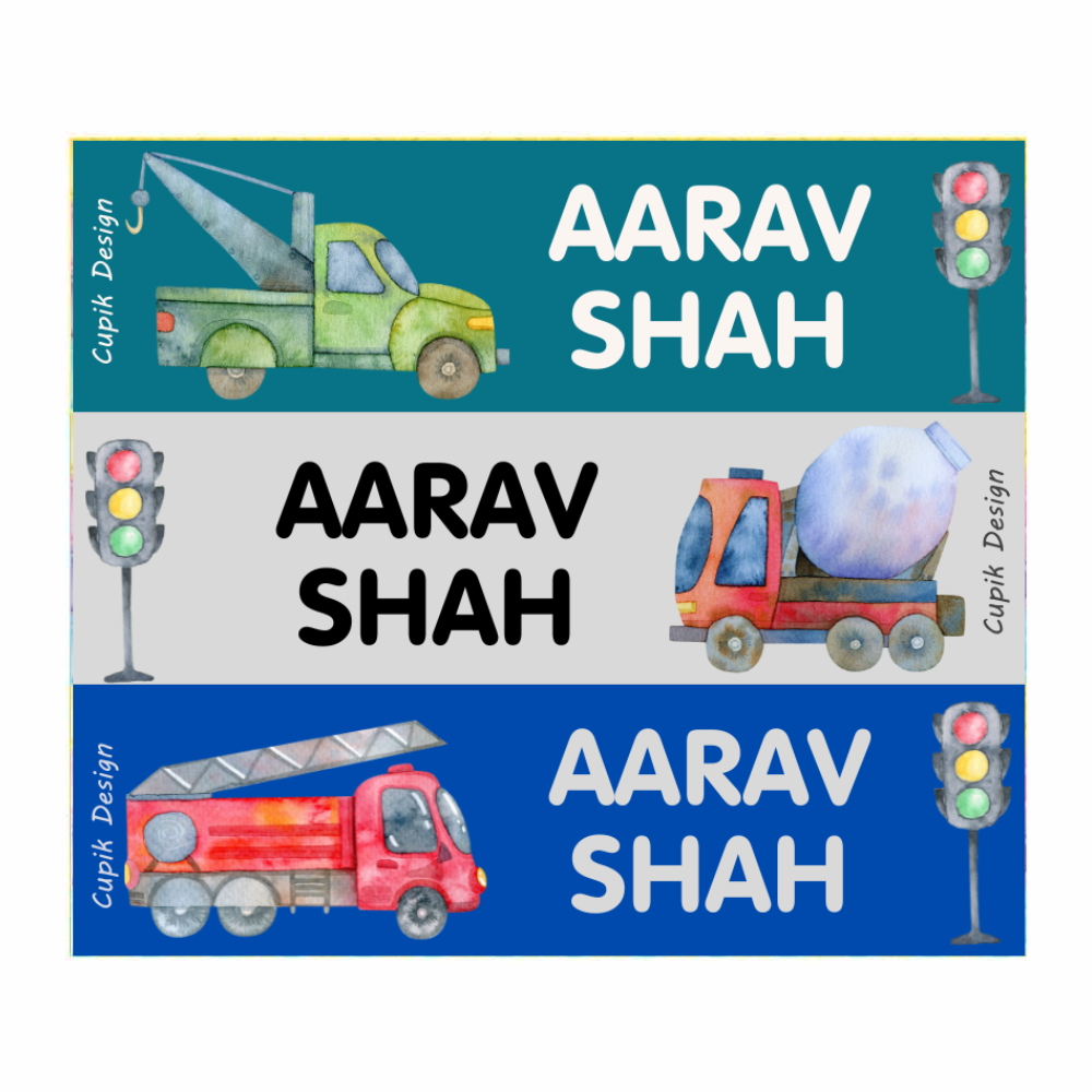 Traffic Name Stickers