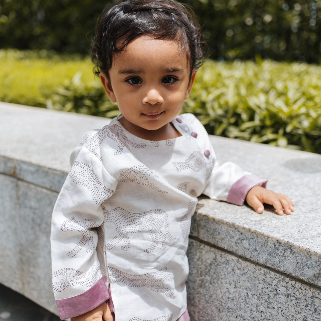 Chanderi Kurta Pyjama Set