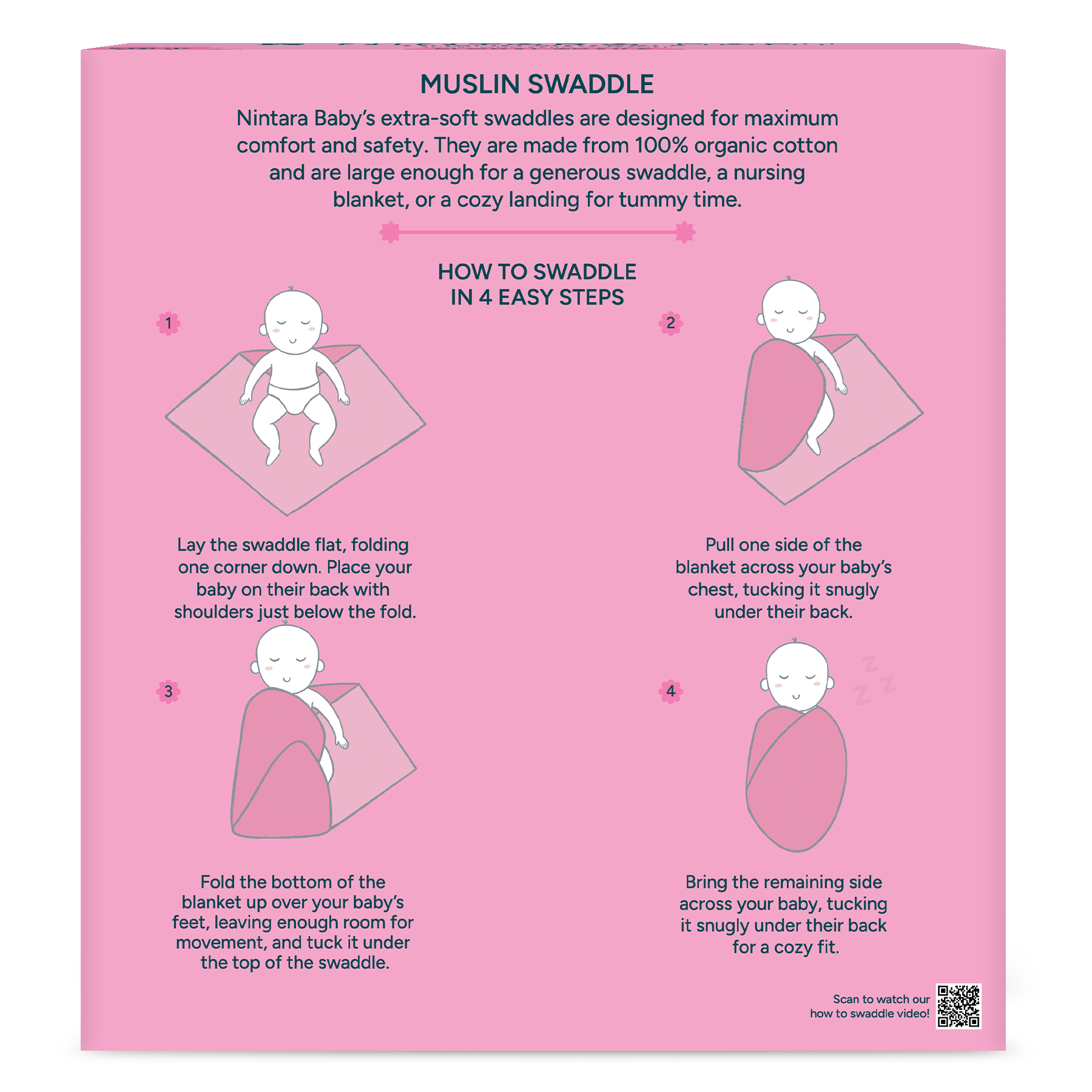 Extra-Large Swaddles Pack Of 3
