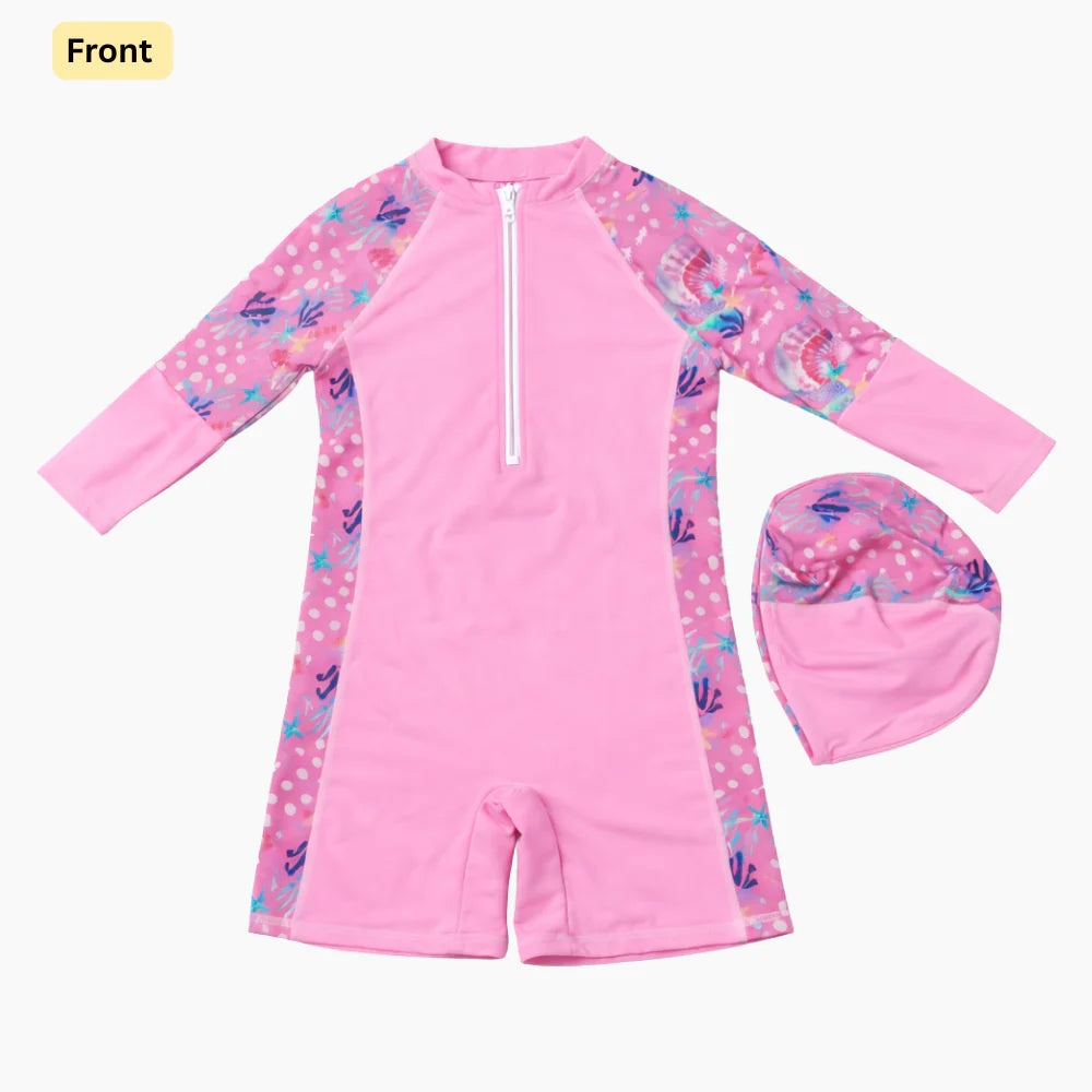 2pcs Swim Set with cap - Girls